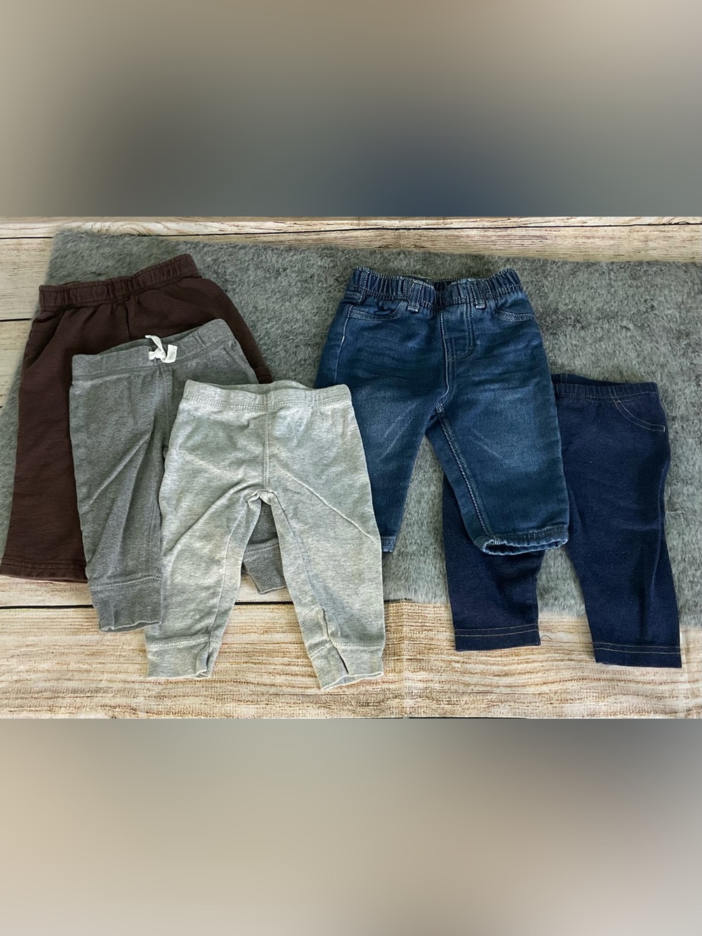 Baby Clothing Bundle 5 Piece Pants Lot Size 6-9M